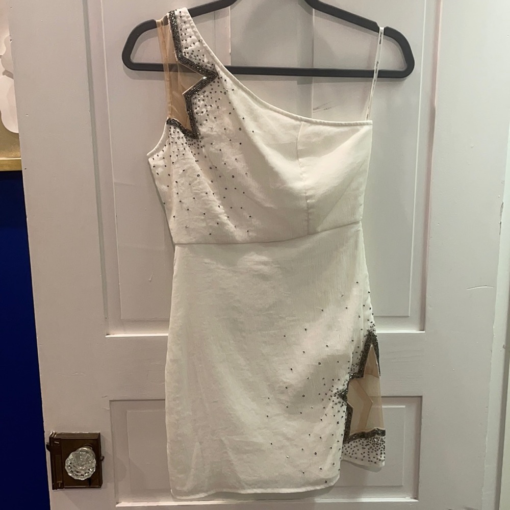 Lover and Friends Fancy White Star Mini Dress